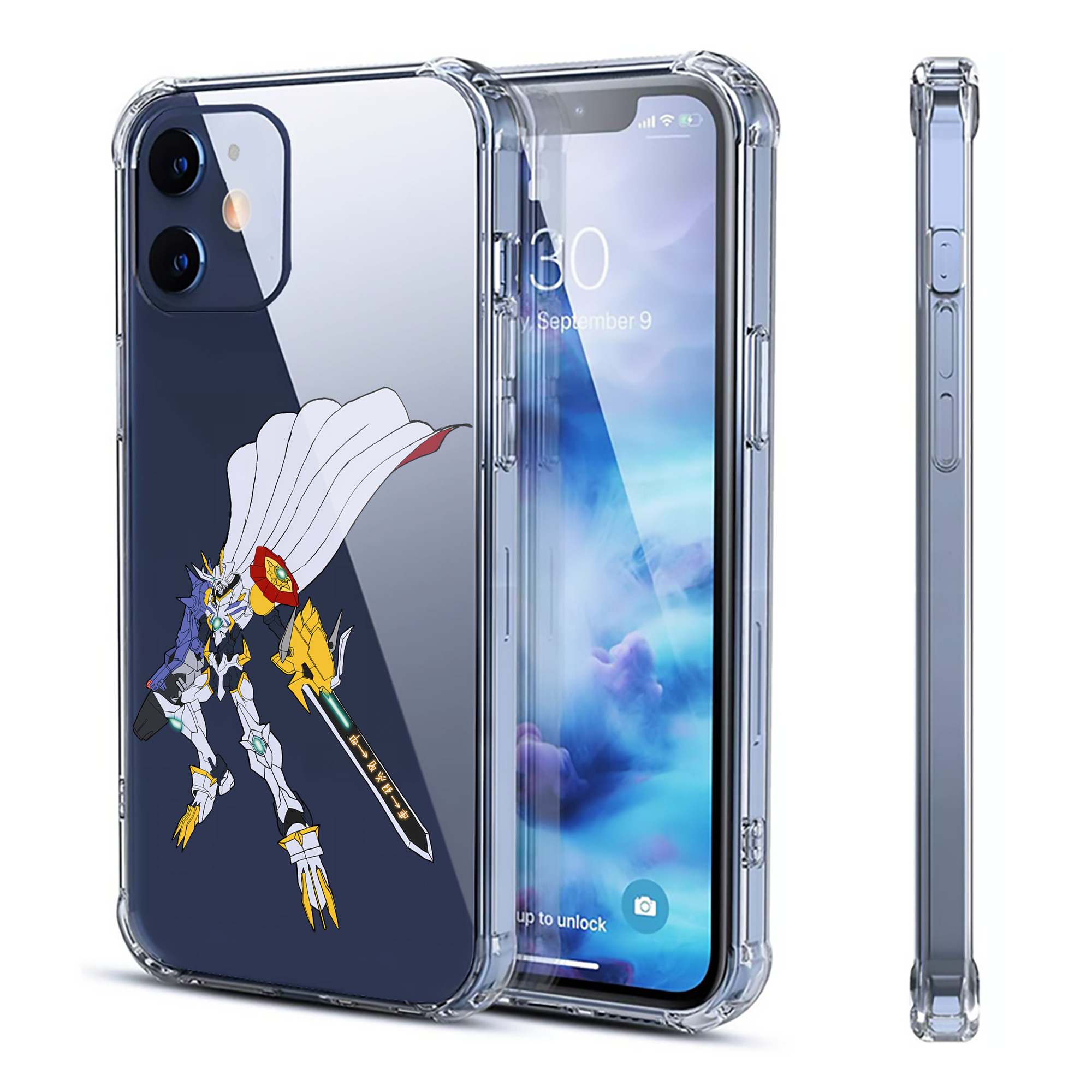（画像用） Digimon デジタルモンスター/デジモン 【iPhone 12シリーズ対応】透明スマホケース（クリアソフトケース）